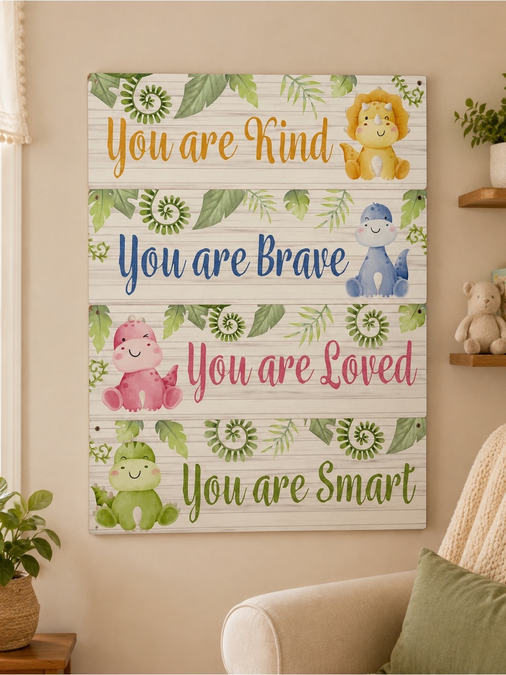 ✴️New✴️Nursery Wall Art - "You Are" Positive Dino Signs ($10 Each)